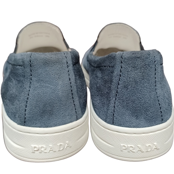 Auth! Prada suede loafers sleep ons flats shoes - Picture 6 of 13